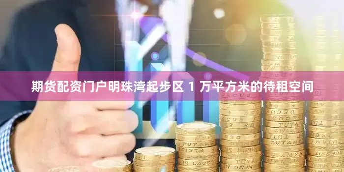 期货配资门户明珠湾起步区 1 万平方米的待租空间