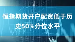 恒指期货开户配资低于历史50%分位水平