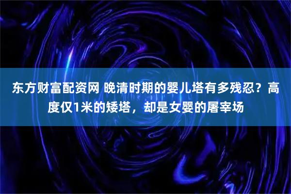 东方财富配资网 晚清时期的婴儿塔有多残忍？高度仅1米的矮塔，却是女婴的屠宰场
